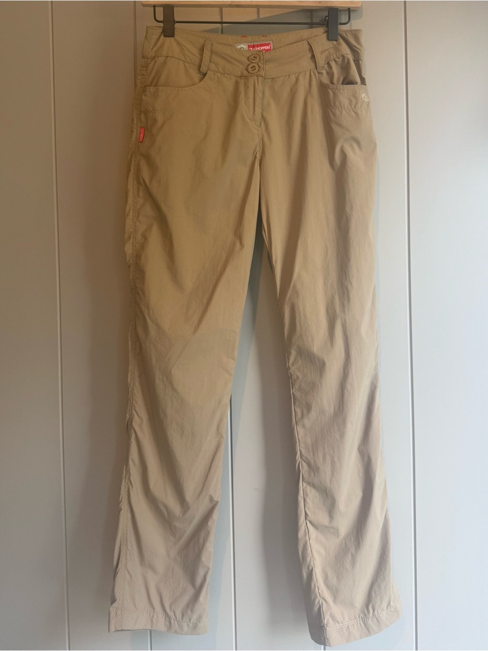 Craghoppers Khaki Tan Straight Leg Insect Shield Repellent Pants Women Size XS/4